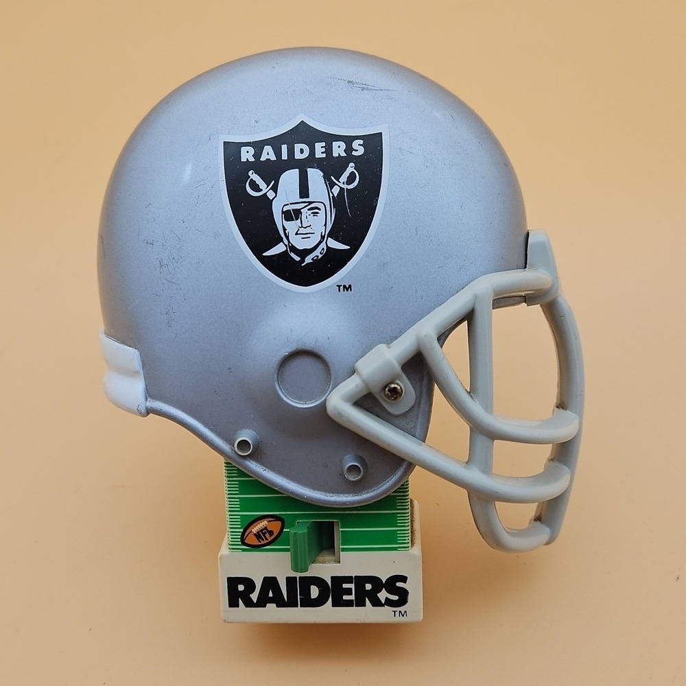 Vintage Oakland Raiders Night Light Tested Works NFL Football Helmet